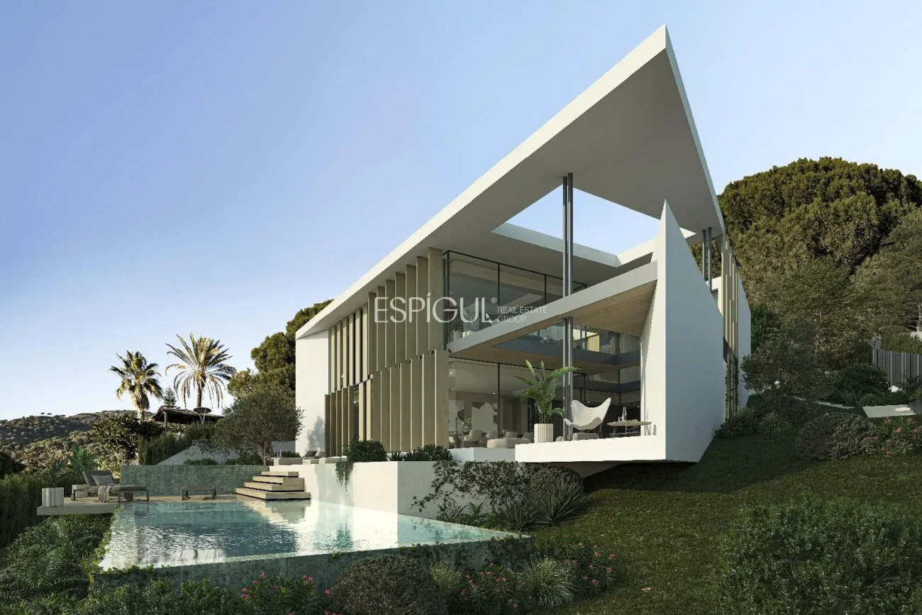 Panoramablick auf das Meer und purer Luxus an der Küste des Maresme