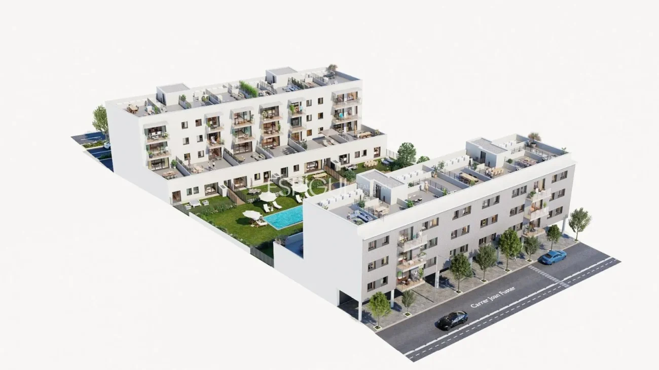 Rez-de-chaussée avec terrasse et jardin à Sarrià de Ter – Nouvelle construction
