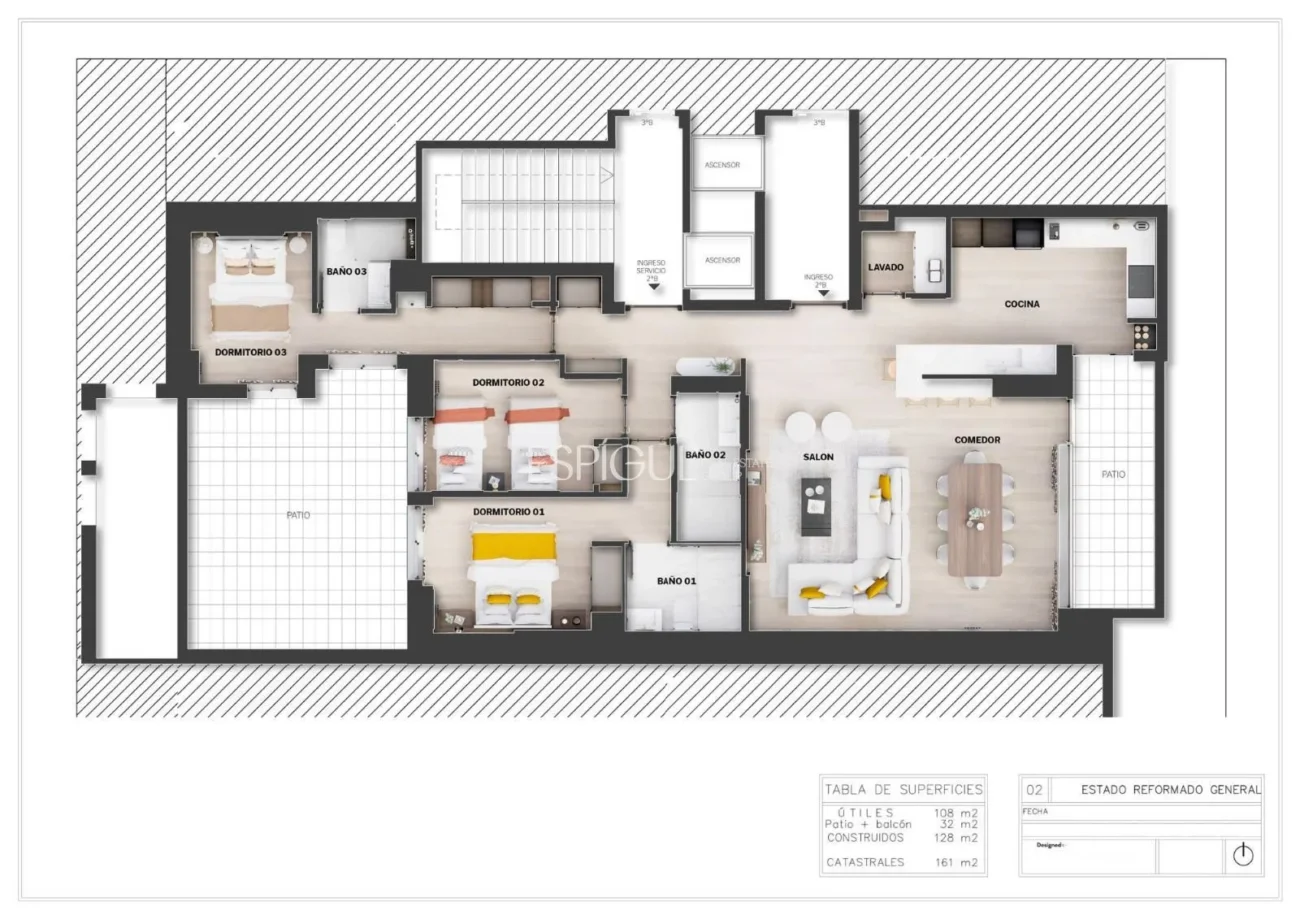 Renovierte Außenwohnung in der Calle Maria de Molina, Stadtteil Salamanca