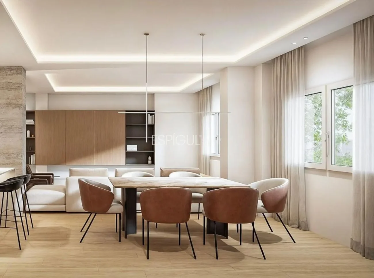 Vaste logement situé rue Claudio Coello, dans le quartier de Salamanca.