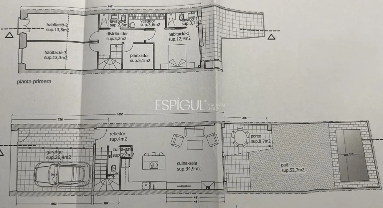 Haus mit Pool und Parkplatz im Zentrum von Mataró