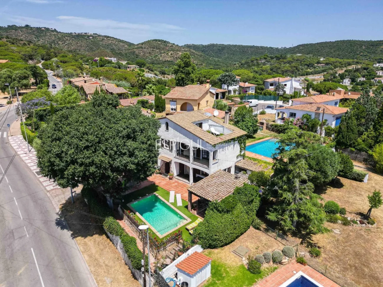 Encantadora casa rústica con vistas al mar en Platja d’Aro
