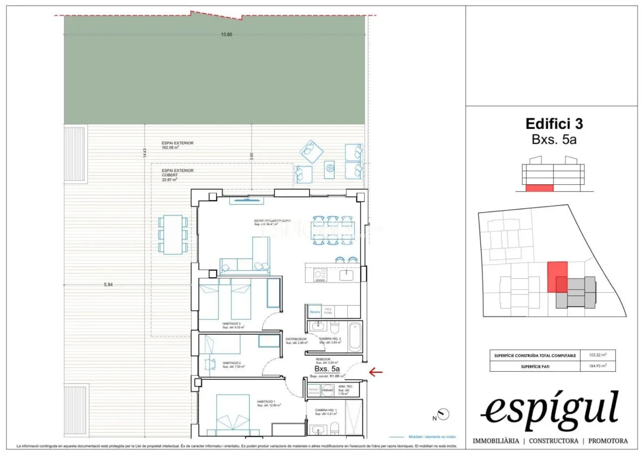 Neue Erdgeschosswohnung mit großem Garten – Terrasses de Vilablareix