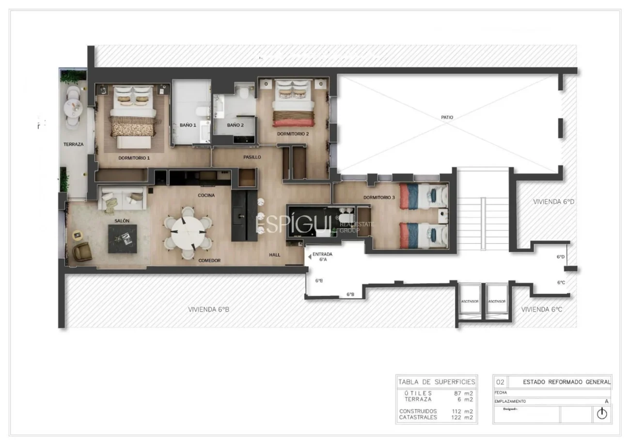 Exclusivo piso exterior en Calle Alcántar, Lista