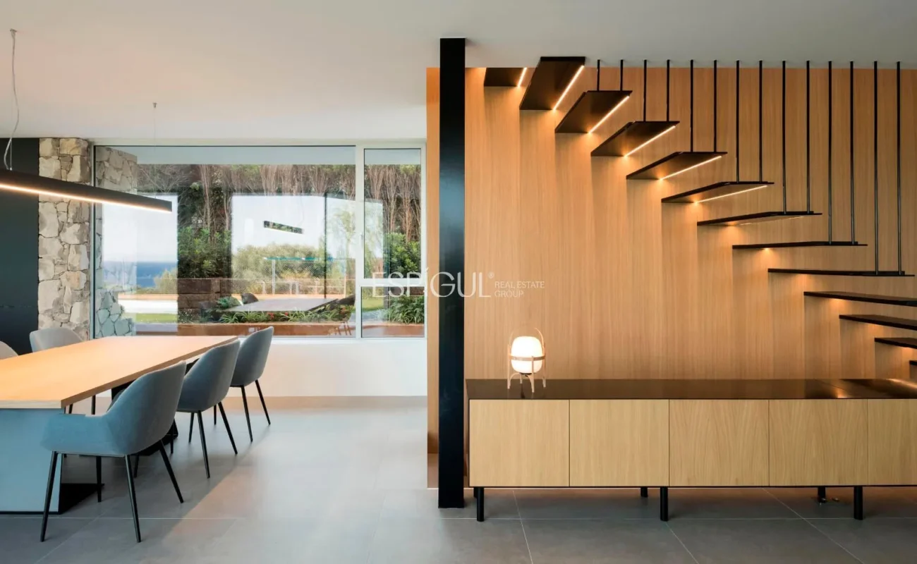 Contemporary Design Residence in Teià with a Pool and Private Garden.