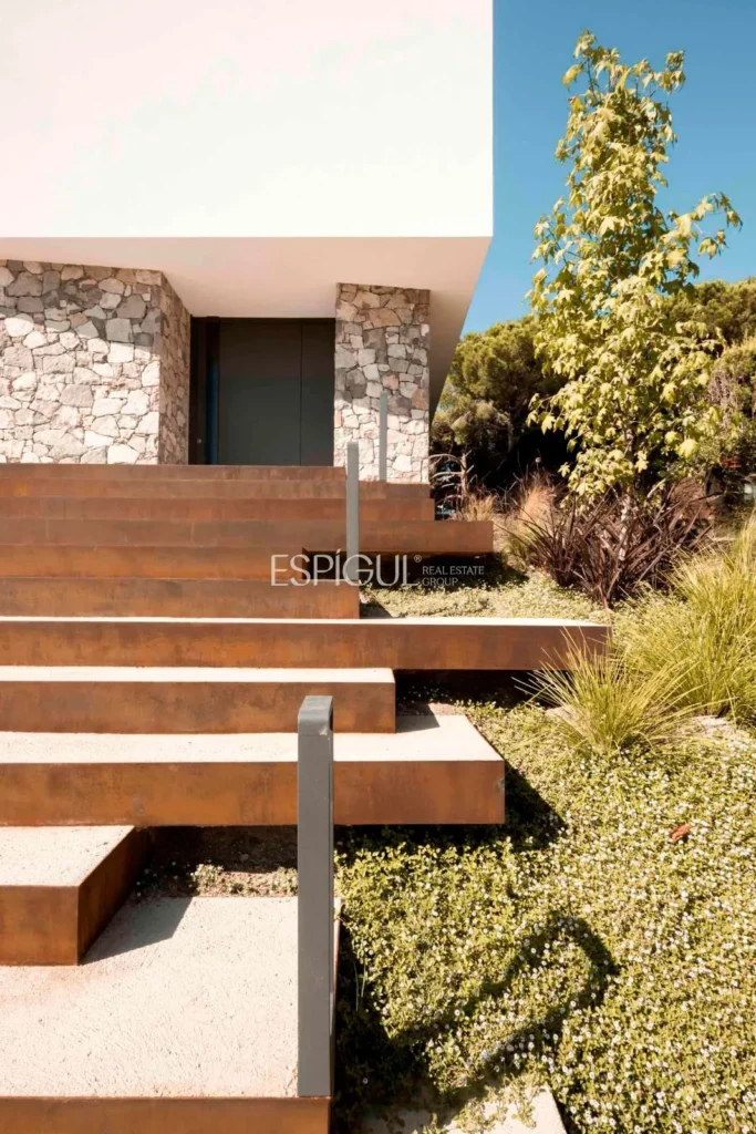 Contemporary Design Residence in Teià with a Pool and Private Garden.