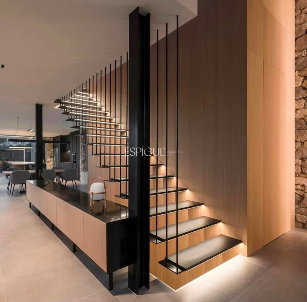 Contemporary Design Residence in Teià with a Pool and Private Garden.