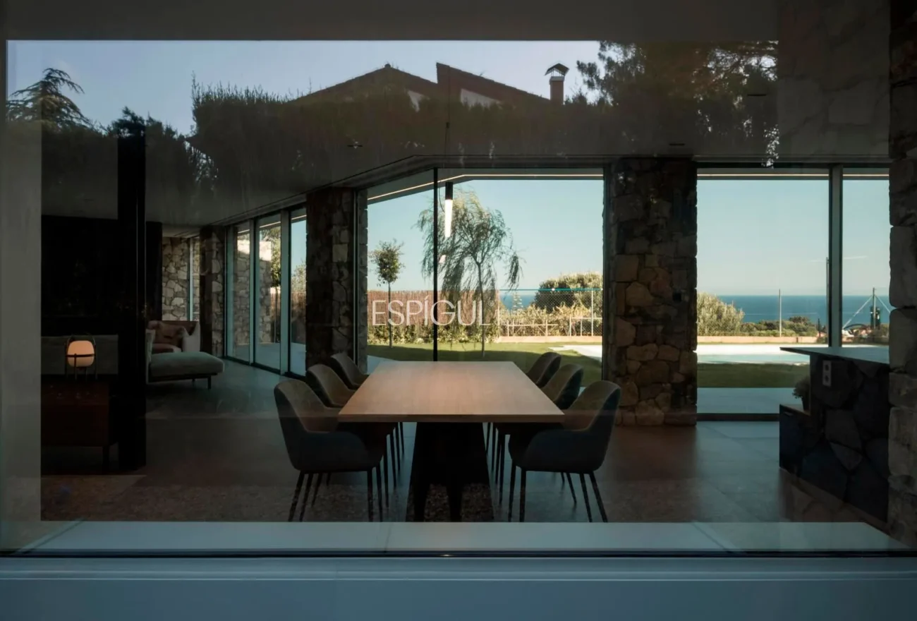 Contemporary Design Residence in Teià with a Pool and Private Garden.