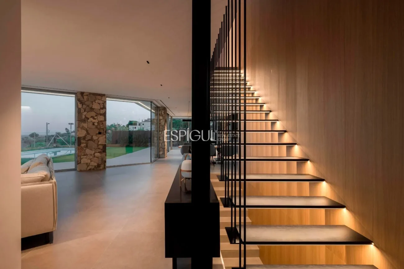 Contemporary Design Residence in Teià with a Pool and Private Garden.