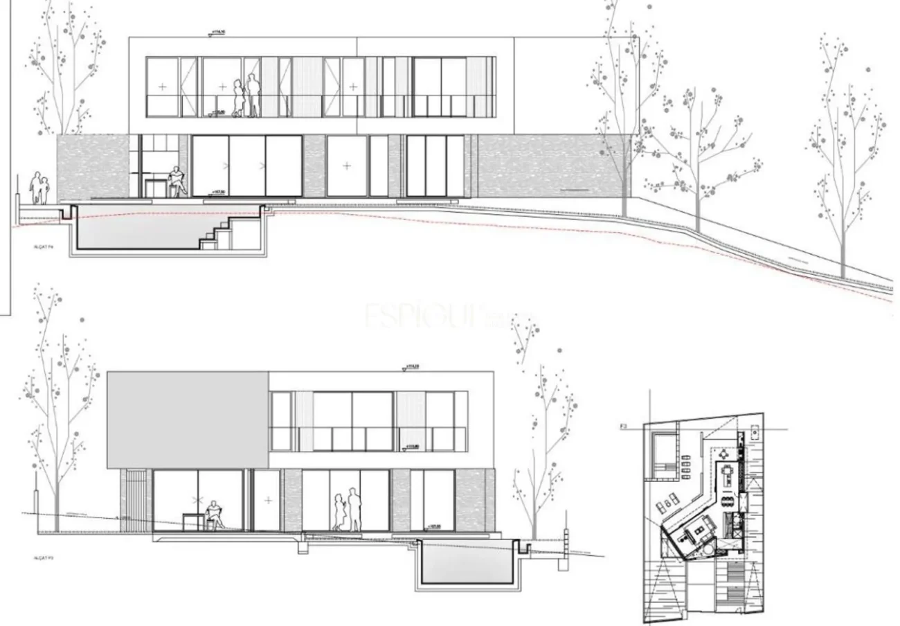 Contemporary Design Residence in Teià with a Pool and Private Garden.