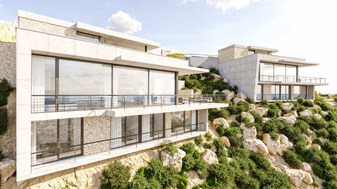 Casas de diseño en el balcón de Platja d’Aro