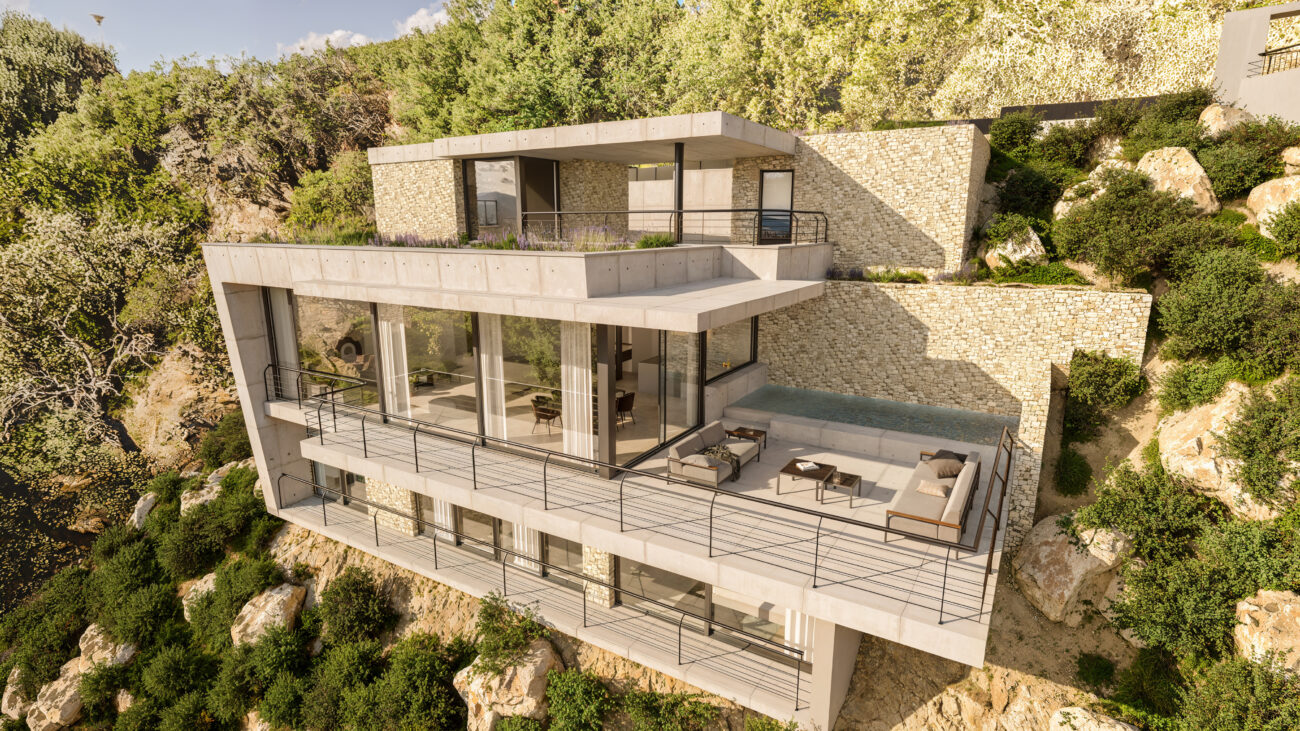 Casas de diseño en el balcón de Platja d’Aro