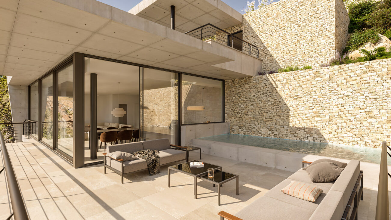 Casas de diseño en el balcón de Platja d’Aro