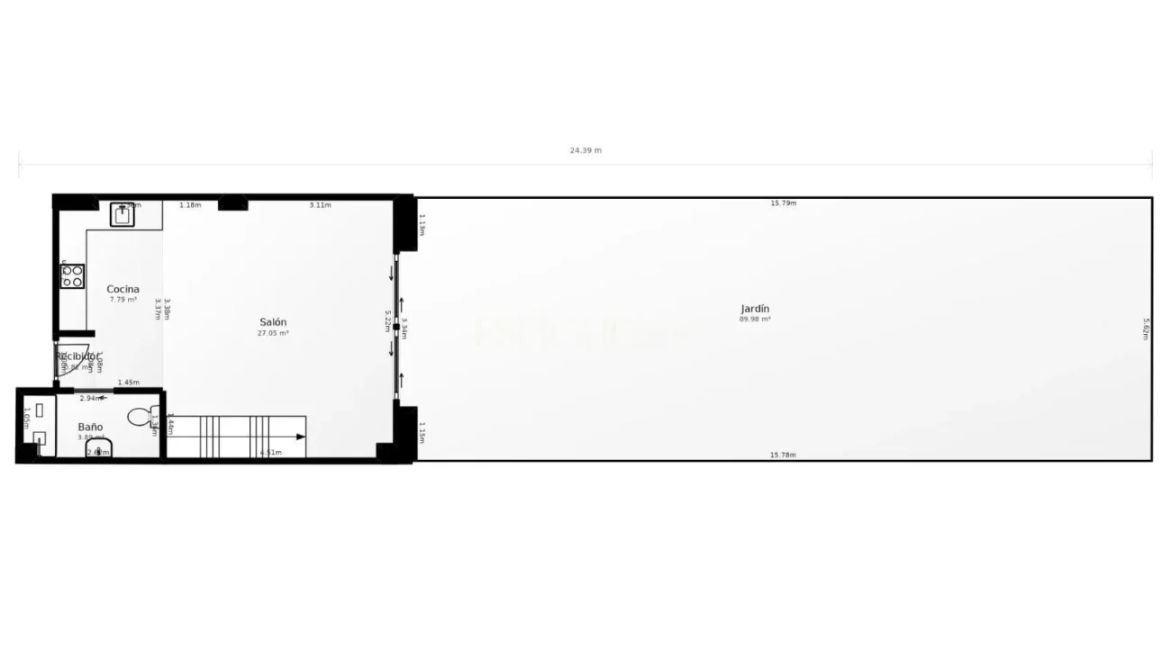 Dúplex con jardín privado en venta en Sants