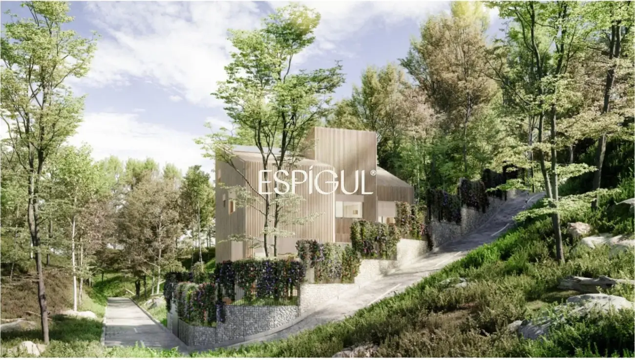 Terreno en venta en Sant Cugat con proyecto y licencia de obra – Unifamiliar de diseño