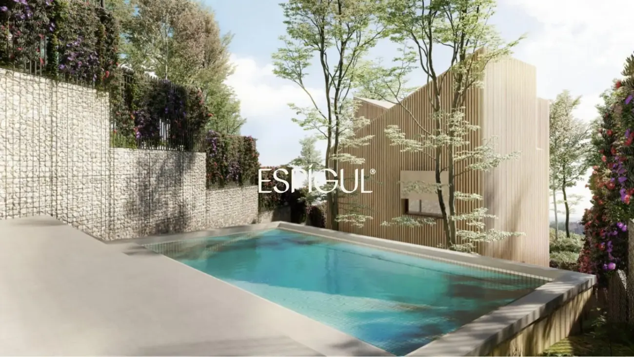 Terreno en venta en Sant Cugat con proyecto y licencia de obra – Unifamiliar de diseño